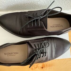 Italian leather Spring & Autumn Casual Retro Lace-Up Oxford